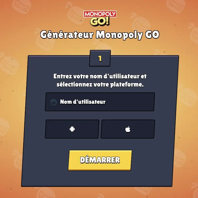 Générateur de dés illimités et gratuits Monopoly GO